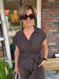 BLOUSE ZAND EN BRUIN TINT