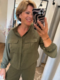 BOMBER/BLOUSE JINORA DARK OLIVE