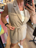 GILET TAUPE EN ZAND TINT
