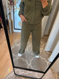 BROEK PERNILLA CS THE LABEL DARK OLIVE