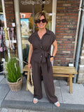 BLOUSE ZAND EN BRUIN TINT