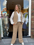 BLOUSE C&S WIT MET GOUDEN STER