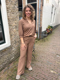 BLOUSE C&S LATTE DRIEKWART MOUW