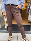 BROEK BRUIN CHINO