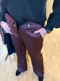 BROEK AMELIE & AMELIE BURGUNDY