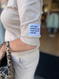 SHIRT COMFY ZWART EN ZAND