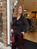 BLOUSE VOILE ZWART