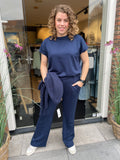 SHIRT BLAUW COMFY C&S