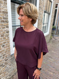 BLOUSE AMELIE & AMELIE AUBERGINE